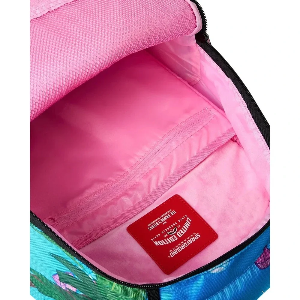 Sprayground Pink Panther Big OL' Diamond Backpack Unisex Blue Outdoor Bag